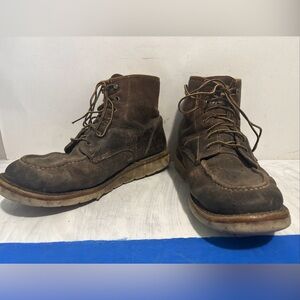 Carhartt Mens 11 Waterproof Leather Work Boots Worn